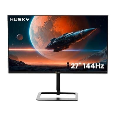 Monitor Gamer Husky Avalanche 27", Wide, 144Hz, Full HD, 1ms, IPS, DisplayPort e HDMI, Adaptive Sync, Som Integrado, Preto - HGMT004